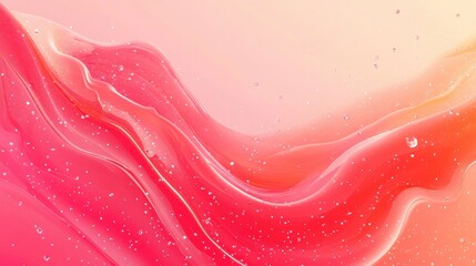 Poster - fluid colors of passion: a captivating blend of vibrant red and warm orange hues, creating a dynamic