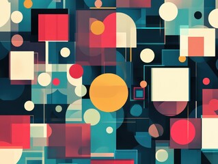 Poster - Abstract Geometric Composition