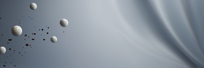 Fototapete - a gray background with a white and black pattern. the white pattern is made up of small circles