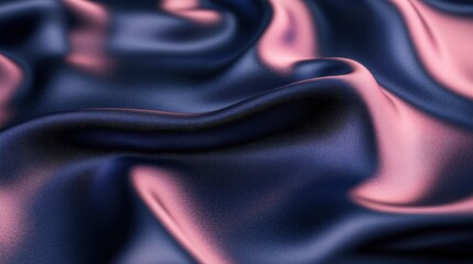 Poster - Silk Symphony: A captivating display of flowing fabric, with a mesmerizing interplay of light and shadow, revealing intricate folds and a rich, luxurious texture that exudes elegance.