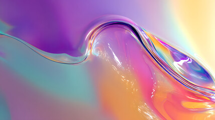 Poster - abstract fluid art: a mesmerizing dance of colors and textures, showcasing smooth, flowing forms in 