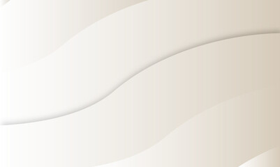 Poster - White wavy layers creating a soft and textured background with subtle shadows and light gradient, creating a textured and visually appealing abstract design element.