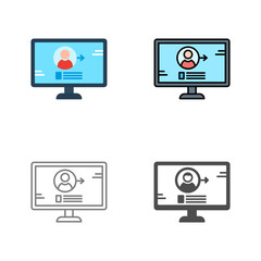 Wall Mural - Log In Vector Icon