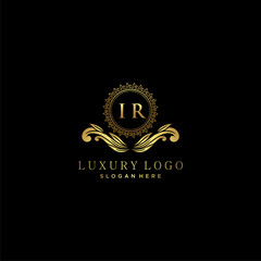 Poster - IR letter initial monogram luxury logo