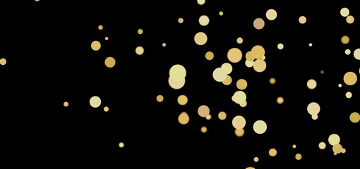 Aufkleber - Abstract background with gold confetti. Perfect for celebration, party, or luxury designs.