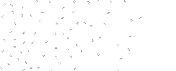 Aufkleber - sparkling Christmas confetti falling isolated on white. magic shining flying stars glitter backdrop, sparkle border