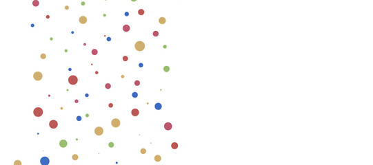 Poster - Multicolor confetti abstract background with a lot of falling pieces, isolated on a white background. Festive decorative tinsel element for design