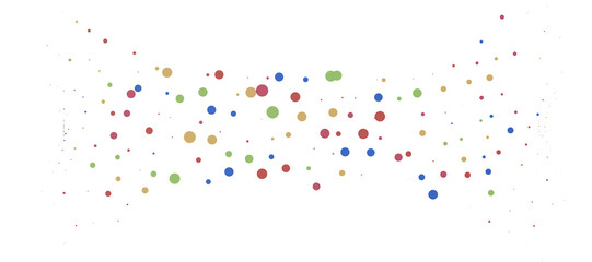Poster -  Colorful confetti on white background