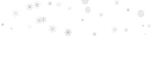 Poster - Snowflake Dance: Radiant 3D Illustration Showcasing Falling Christmas Snowflakes in Harmony
