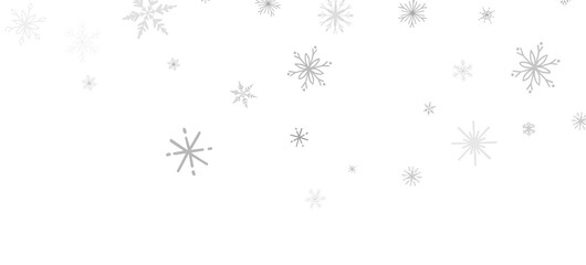 Poster - Snowflake Storm: Astonishing 3D Illustration of Descending Festive Snowflakes