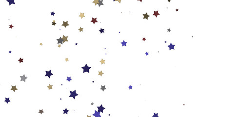 Leinwandbilder - Descendant Christmas Constellations: Mind-Blowing 3D Illustration of Falling Festive Star Patterns
