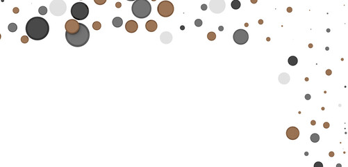 Poster - silver confetti explosion festive background