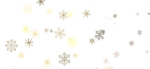 Poster - Glistening Snow Shower: Striking 3D Illustration Showcasing Falling Holiday Snowflakes