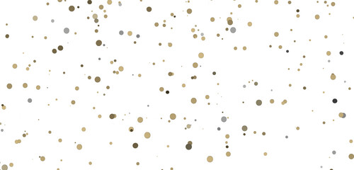 Poster - Glittering confetti on a transparent background. Holiday, birthday and Christmas decoration