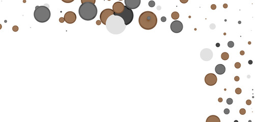 Fototapete - Multicolor confetti abstract background with a lot of falling pieces, isolated on a white background.