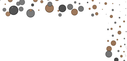 Poster - Multicolor confetti abstract background with a lot of falling pieces, isolated on a white background.