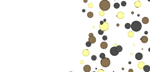 Aufkleber - Cascading Splendor: Striking 3D Illustration Showcasing a Dazzling gold Confetti Display