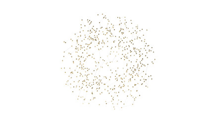 Aufkleber - Multi color connected lines and dots network 3d illustration