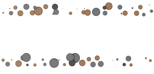 Poster -  Multicolored confetti on white