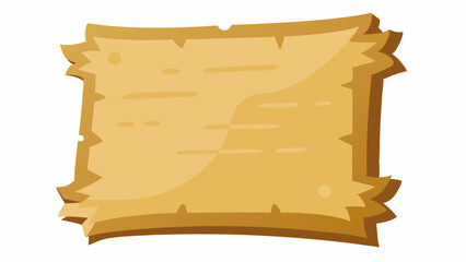 Poster - Cartoon Styled Old Blank Paper for Message or Map with Torn Edges