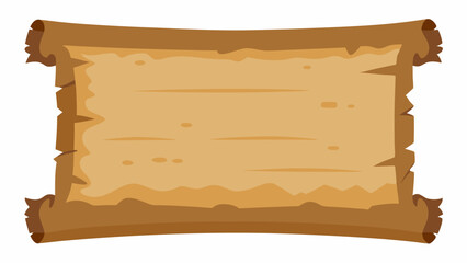 Poster - Illustration of Ancient Scroll or Parchment with Space for Text and Antique Edges