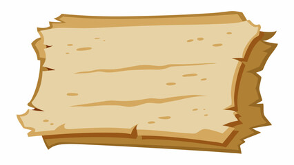 Poster - Antique parchment scroll with torn edges for creative design work