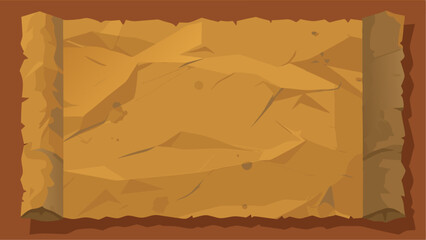 Poster - Detailed Illustration of an Old Paper Scroll for Historical Designs