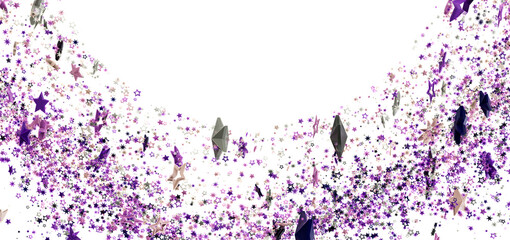 Aufkleber - Festive background with purple and silver stars. Perfect for celebrations!