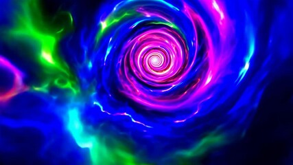 Poster - Colorful abstract swirls are creating a mesmerizing visual experience that captivates the viewers attention