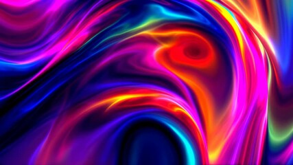 Poster - Colorful abstract swirls are creating a mesmerizing visual experience that captivates the viewers attention