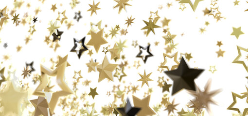 Aufkleber - Abstract background with gold and black stars. Perfect for celebrations, holidays, or festive designs.