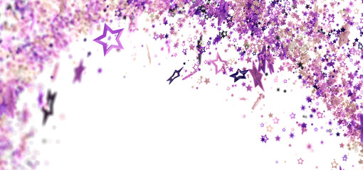 Poster - Sparkling star background with purple and pink glitter. Perfect for celebration designs.