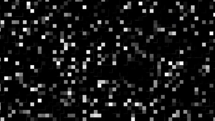 Poster - Small white blocks. Computer generated 3d render