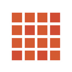Poster - Abstract Square Composition in Earth Tones, Modern Graphic Arrangement