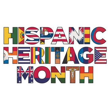 Hispanic Heritage Month Poster Vector Illustration