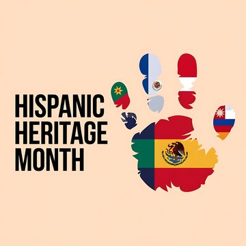 Hispanic Heritage Month Poster Vector Illustration