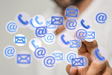 Poster - Reach out via phone, email, or other methods.  Quick and easy contact options.