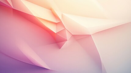 Poster - Abstract pink and peach low poly background texture