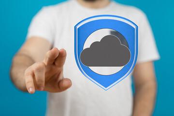 Poster - Safeguarding your cloud data with robust security measures.