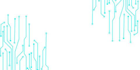 Abstract digital technology background. Futuristic internet network speed connection. Blue and white geometric lines and dots. High tech communication concept. Digital vector design