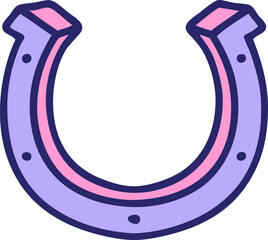 Wall Mural - iconic tattoo style image of a horse shoe
