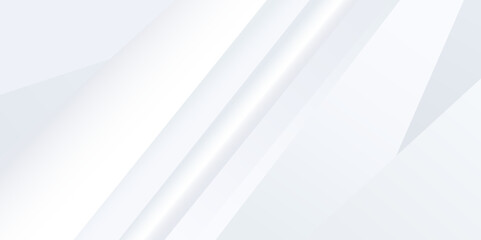 Poster - Abstract grey background. Modern white geometric lines shape.

