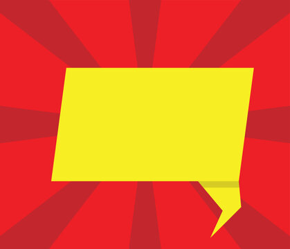 Colorful Yellow Banner on Red Vintage Background Place for Text. Graphic design elements and resources vector art