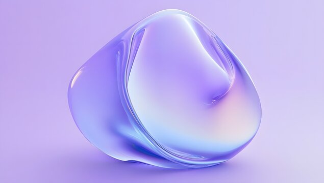 A light purple background with an abstract shape in the middle
