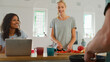 © Monkey Business - Group Of Multi Cultural Female Friends Preparing Meal Together In Modern Kitchen