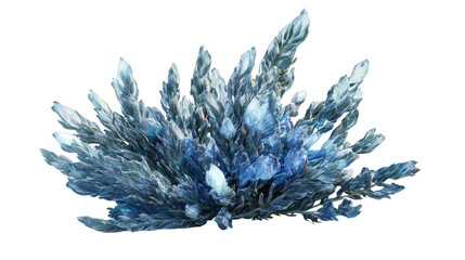  - Alien-like sage with blue glow, Transparent background, PNG file