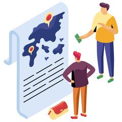 Wall Mural - premium design illustration of map