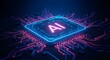 © youns - Concepto de aprendizaje de IA e inteligencia artificial. Negocios, tecnología moderna, internet y redes.