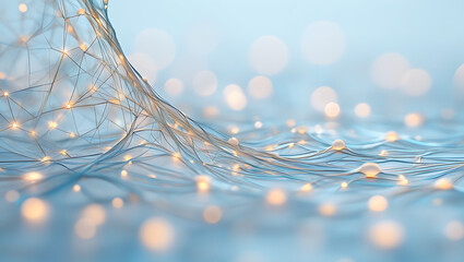 Wall Mural - abstract technology network and globalization background with worldwide connectivity symbolizing fut