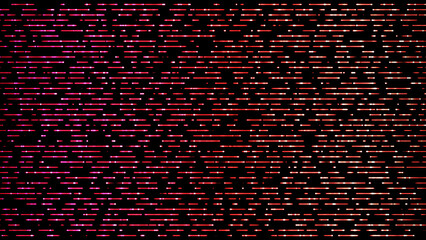 Fototapete - Digital abstract forms movement particle lines with red color motion graphics. Abstract digital flash lighting cyber background